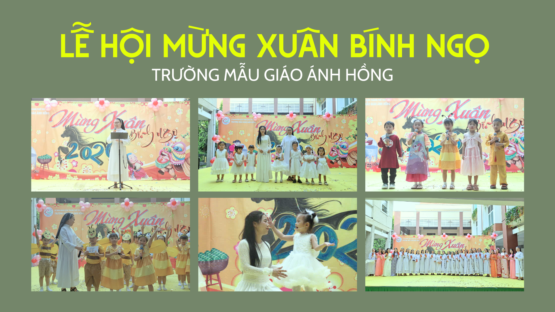 Trường Mẫu giáo Ánh Hồng: Lễ hội mừng Xuân Bính Ngọ 2026